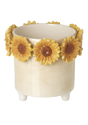 Bring a burst of pure sunshine into your home with this delightful Sunflower Plant Pot Cover from Heaven Sends. Covered in a vibrant and cheerful sunflower design, this ceramic pot brings instant happiness to any room. It’s the perfect, colourful home for a favourite houseplant, instantly hiding a plain plastic pot. A wonderfully bright and optimistic gift for a gardener or a cheerful housewarming present.